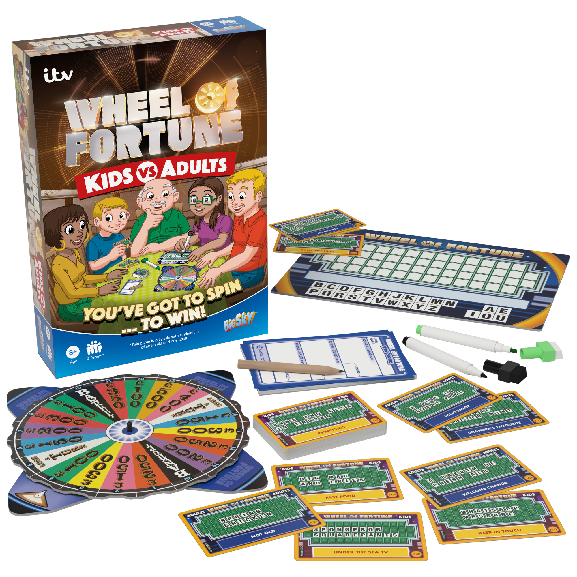 Wheel or Fortune: Kids vs Adults