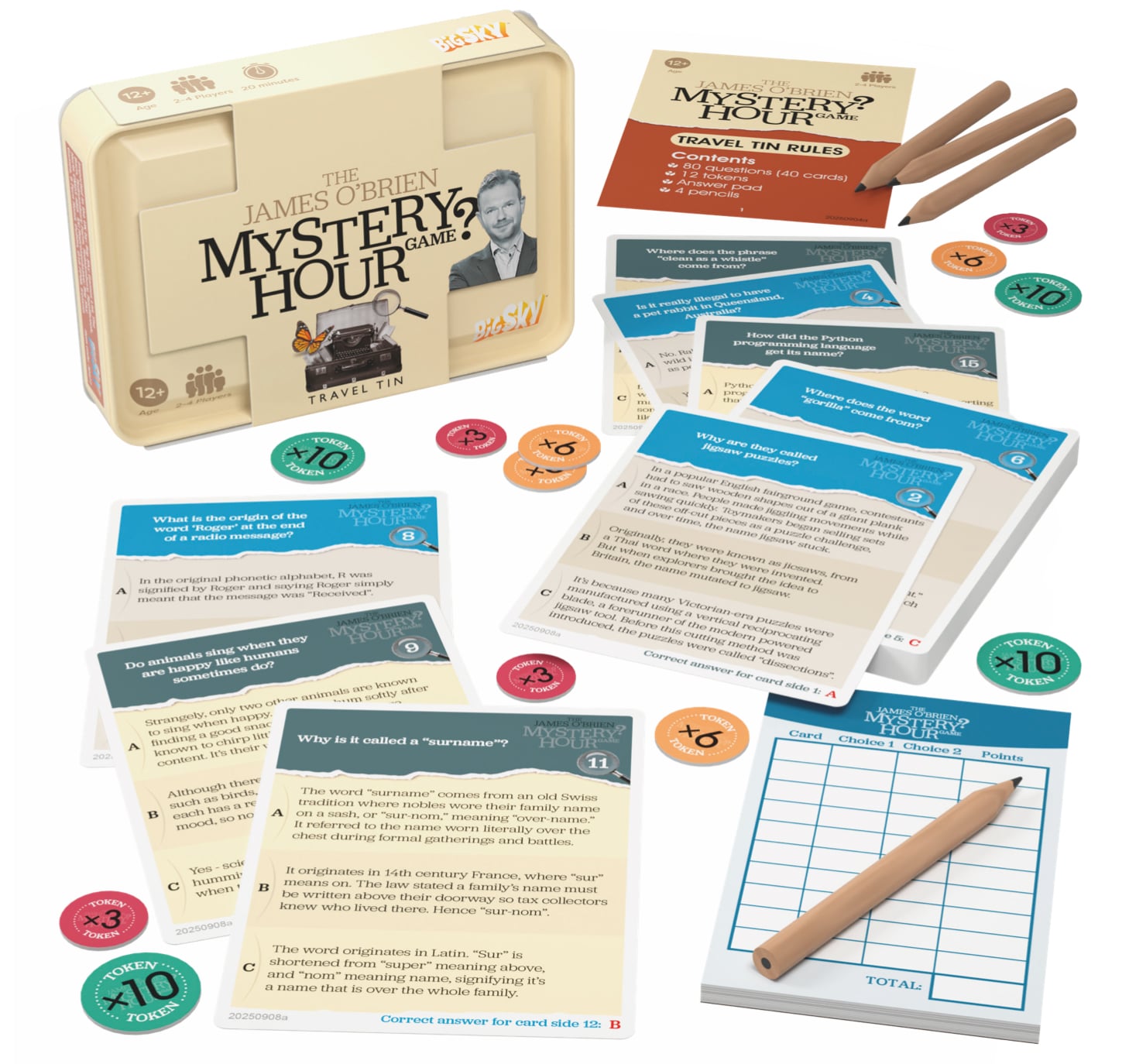 James O'Brien Mystery Hour Travel Game